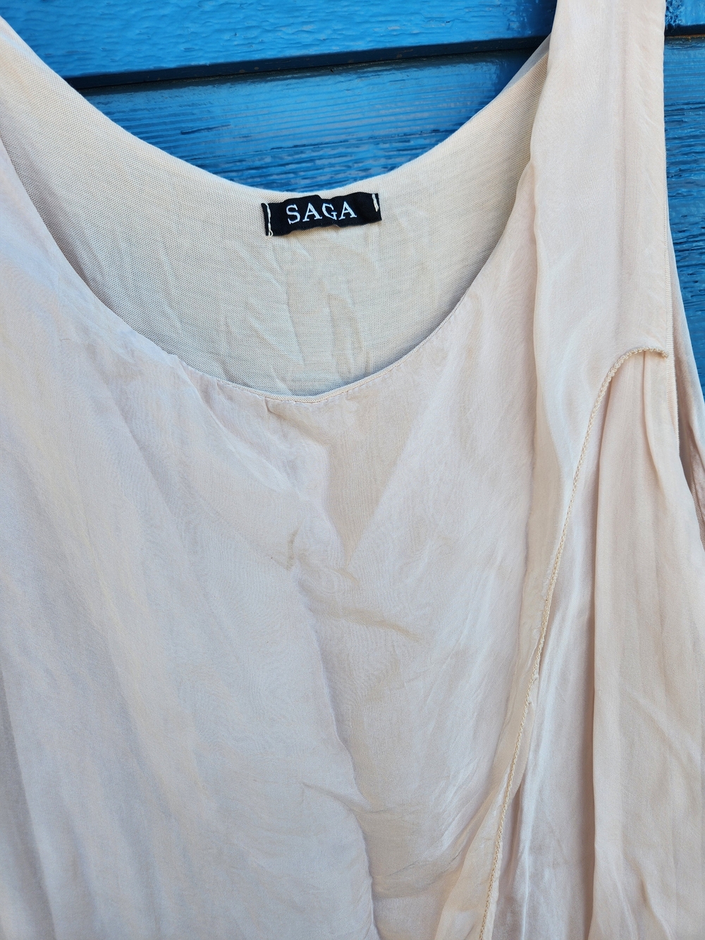 SAGA Pale Pink Layered Sleeveless Tank Dress - Picture 5 of 7